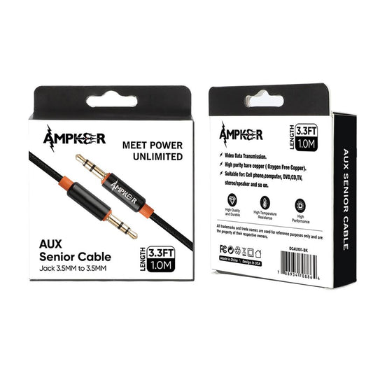 AmpXker AUX Senior Cable 3.3 FT