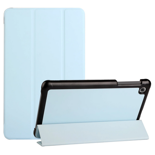For Alcatel joy tab 2 Trifold Magnetic Closure PU Leather Case Cover - Light Blue Alcatel Joy Tab 2 Light Blue
