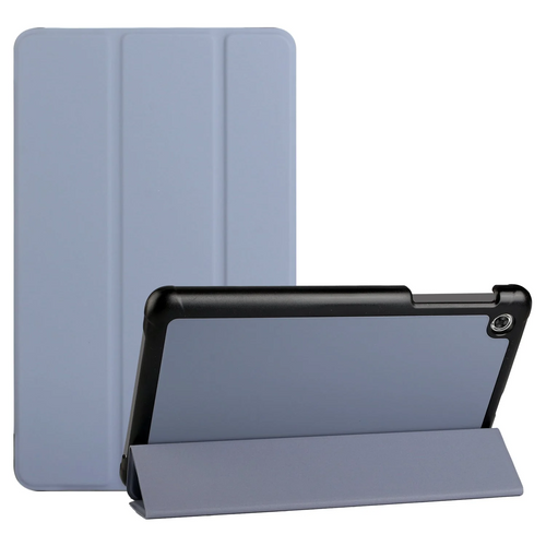 For Alcatel joy tab 2 Trifold Magnetic Closure PU Leather Case Cover - Light Purple Alcatel Joy Tab 2 Light Purple